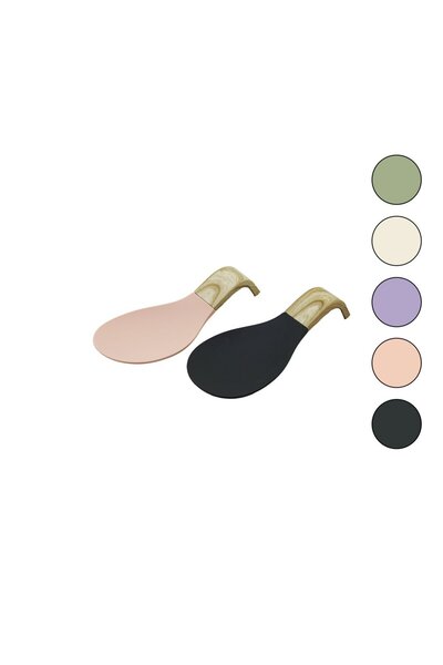 Fırsatkolik Silicone - Bamboo Handle Scoop Spoon Base (5067)