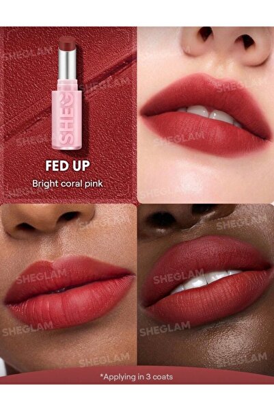 SHEGLAM Lip Veil Cushion Lightweight Ruj – Encore Energy | Hafif Yapılı, Doğa...