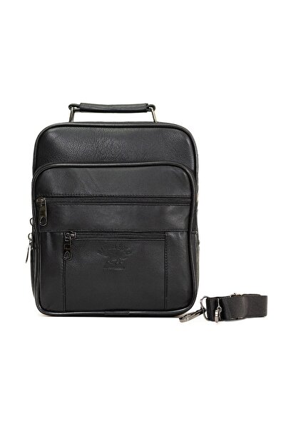 Newish Polo Men's Genuine Leather Daily Shoulder and Hand Bag (20X24 cm)