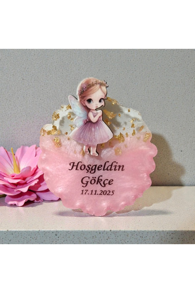 G&C tasarım Epoksi Magnet 20 adet peri kızı figürlü; bebek mevlütü, doğum gün...