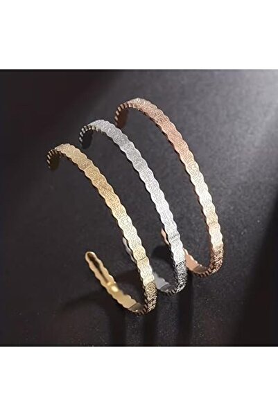 Generic New Wave Islamic Cuff Bracelet – 18K Gold Plated Stainless Steel