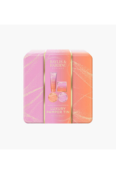 Baylis & Harding علبة العناية الشخصية بزيت اللوز والفانيليا والجوجوبا
