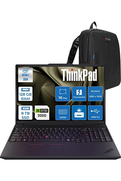 LENOVO Thinkpad P16V Gen3 Ultra 7 255H 128GB 8tb SSD 8GB/RTXPRO2000 16" IPS W...