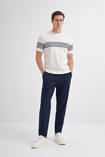 Cazador Erkek Triko T-shirt 30400 EKRU
