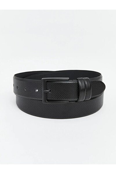 LC Waikiki Black Leather Look Men's Belt (S6)