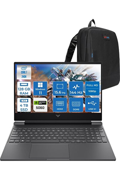 HP Victus 7 240H 128GB 4tbSSD RTX5060/8GB 15.6"fhd (1920 x 1080) WIN11PRO WC0...