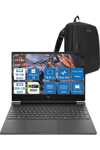 HP Victus Ryzen 7-7445HS 16GB 256GBSSD Rtx 3050/4GB 15.6" (1920 x 1080) WIN11...