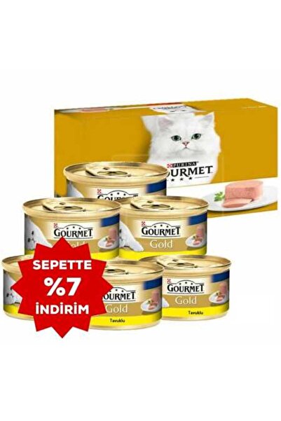 Gourmet Gold Kıyılmış Tavuklu Yetişkin Kedi Konservesi 6x85gr