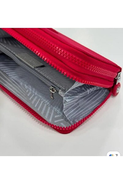 Sanmoris 3068-Kadın Krinkıl Model 2 Gözlü Metal Fermuarlı Kartlık Ve Bozuk Pa...