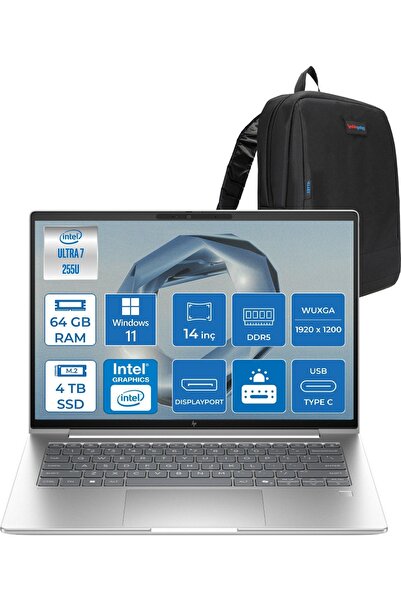 HP Elitebook 6 G1I Ultra 7 255U 64GB 4tbSSD 14" (1920 x 1200), WIN11HOME C9XW...