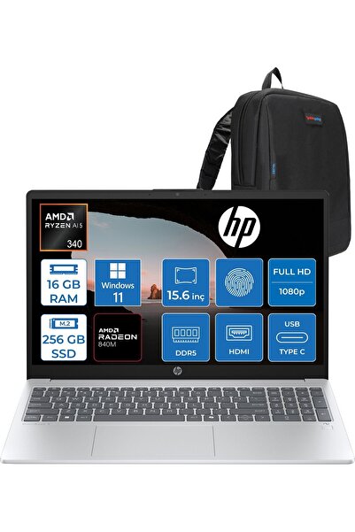 HP Omnibook 3 Next Gen Aı 15-FN0003NT Ryzen 5 340 16GB 256GBSSD 15,6"fhd WIN1...