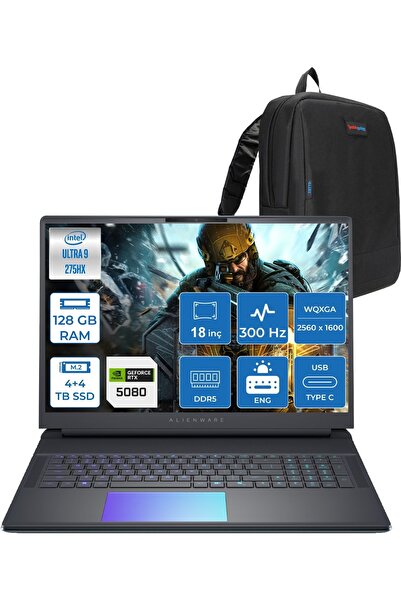Dell Alienware 18 AA18250 Ultra 9 275HX 128GB 4tbSSD+4tbSSD 16GB/RTX5080 18" ...