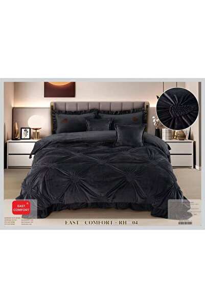 ANATOLIATEKSTILE Premium Bedding Set, Plush Velvet Luxe, 6 Pieces
