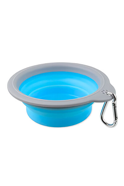 PADO Adjustable Blue And Gray Bowl Large-18x16.8x(2.9-6.4cm)