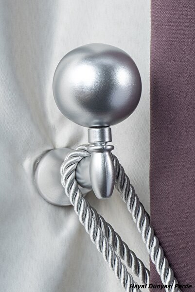 Hayal Dünyası Perde Aksesuarları Ahşap Fon Perde Duvar Bağlama Aparatı (renso)