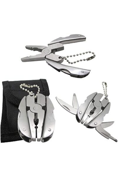 Arabest Mini Keychain Set - 6-in-1 Multitool Plier, Adjustable Wrench & Carry...