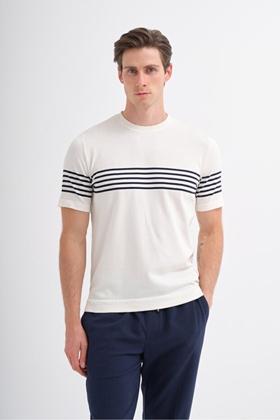 Cazador Tricou tricotat pentru bărbați 30400 ECRU