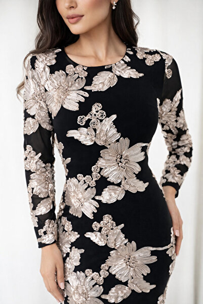 SELSAL Soft floral evening dress