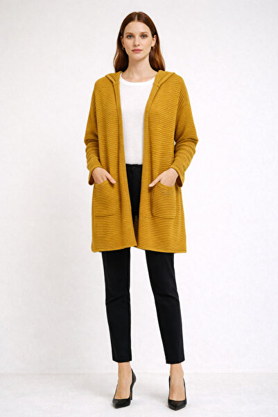 STAMINA Hooded Cardigan with Pockets
