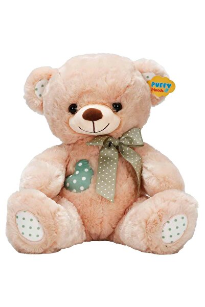 Sunman Oyuncak Peluş Ayı Oturan Kurdeleli / Kalpli S01001522 (Karışık Renk 1 ...