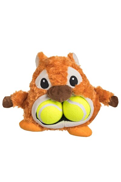 OEM Dog Toy Tennis Balls in Plush Squirrel - 2pcs