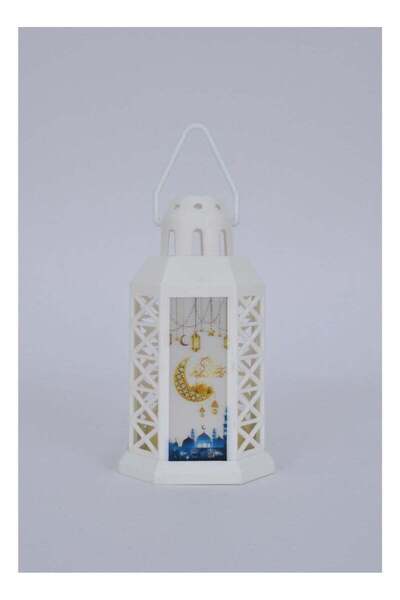 Fun Moment فانوس رمضاني مزخرف بتصميم عتيق وإضاءة خافتة آمنة لغرف النوم (اختيا...