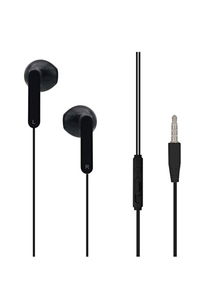 OEM Casti Audio Handsfree Negre cu Microfon & Volum Reglabil i-JMB