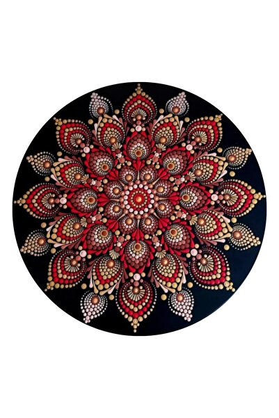 Renkli Desen2 Metal Mandala Rüzgar Gülü