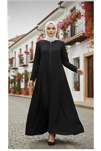 new ats Zippered Mevlana Tesettür Ferace