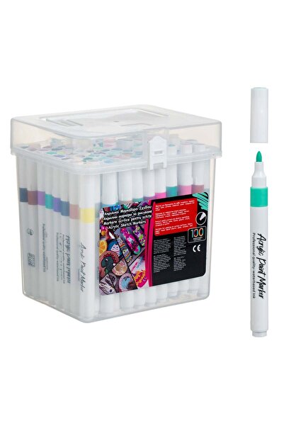 OEM Set Markere Acrilice in Cutie 100 de Culori