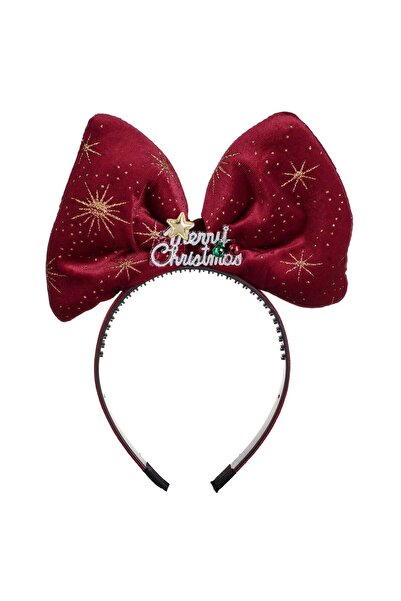 OEM Coronita Par de Cradiun cu Fundita Bordo Catifelata Stea Clopote "Merry C...