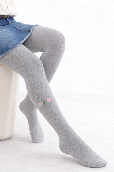 gigigiyim جوارب طويلة منقوشة على شكل قلب للفتيات