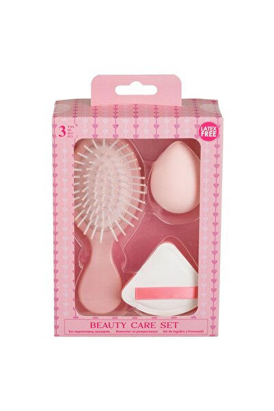 OEM Beauty Set with Pink Sponge Brush Drop & Triangular - 3 pieces