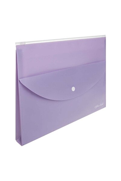 OEM File with Staple & Zipper Lilac 32x3x25cm