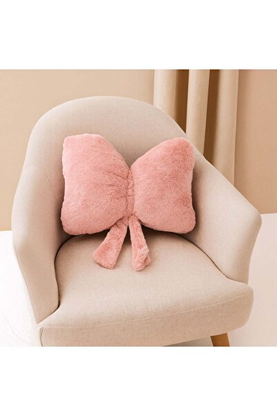 OEM Pink Bow Decorative Pillow for Sofa 40x33x12cm