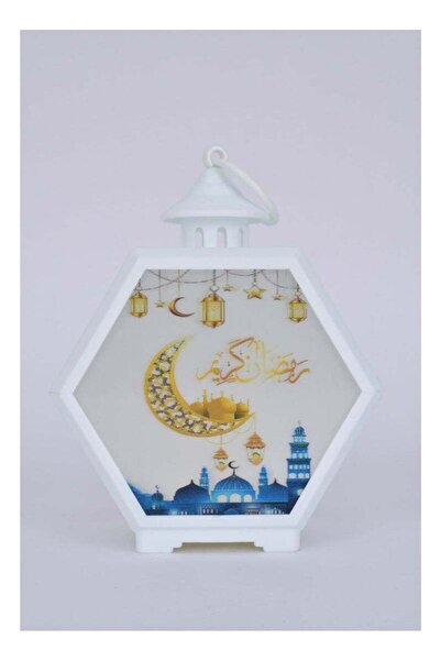 Fun Moment فانوس رمضاني مزخرف بتصميم عتيق وإضاءة خافتة آمنة لغرف النوم (اختيا...