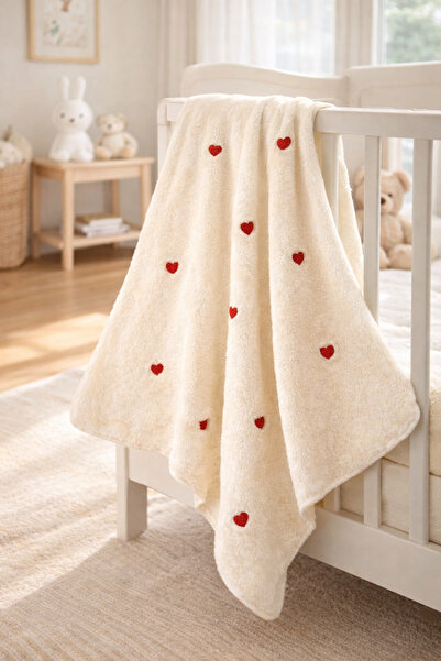 UmBaby بطانية أطفال قطيفة 90×100 سم - نسيج ناعم مطرز