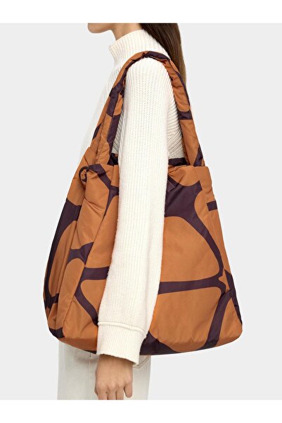 PARFOIS Charmlı Desenli Teknik Kumaş Shopper Çanta