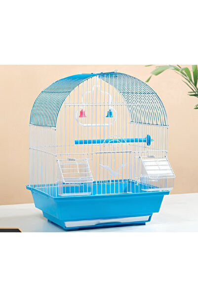 gökmer Kuş Kafesi Metal GOKMER A100 30x23x38 cm – Çift Kapılı, Çift Yemlikli