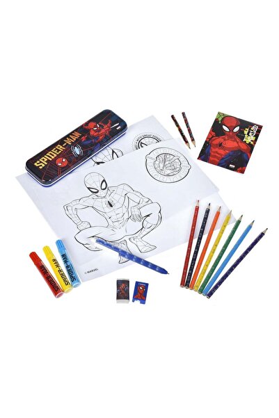 OEM Set Scoala cu Model Spiderman - 25 de Accesorii