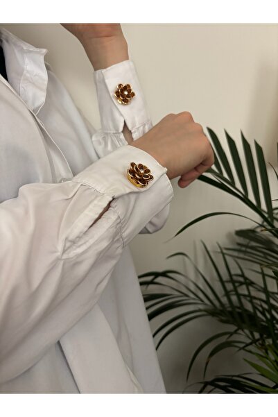 faden official 2 adet Kahverengi lotus çiçek tak-çıkar düğme broşu