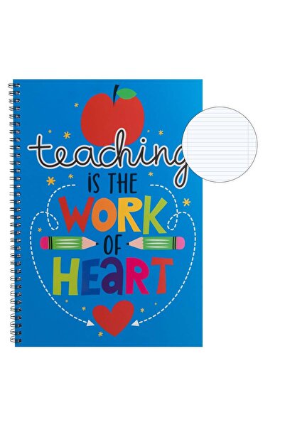 OEM Caiet Studentesc A4 Albastru "Teaching is the work of heart" cu Spirala &...