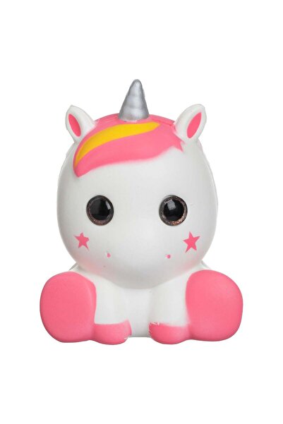 OEM Jucarie Squishy Unicorn Alb cu Ochi Mari 11x9x15cm