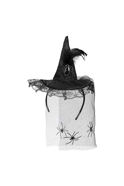 OEM Coronita Par de Halloween cu Palarie de Vrajitoare Tul & Paianjeni