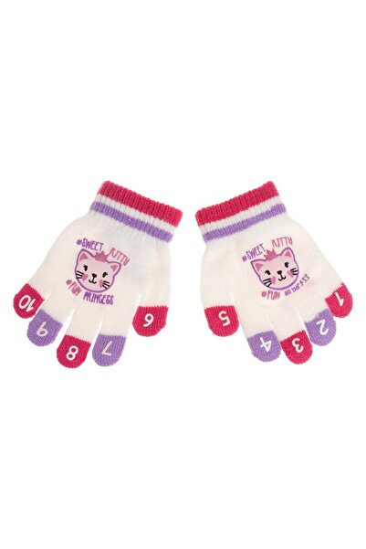 OEM Manusi Ecru Fucsia Lila Pisica cu Degete Colorate Numere pentru Copii 2-5...
