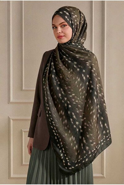 Onur Şal - Yeni Ceylan Bambi Desen Kraşlı Şal Orjinal Ürün Mevsimlik Kumaş Tr...