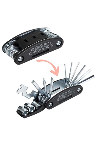 OEM 15-in-1 Compact & Foldable Bicycle Tire Repair Tool Kit