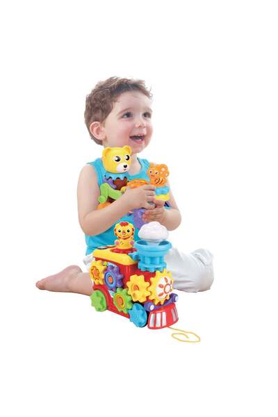 OEM Предучилищно влакче с цветни зъбни колела, звукови ефекти и светлини