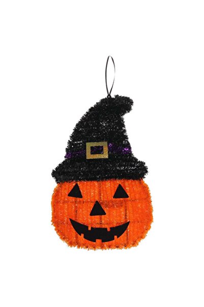 OEM Decoratiune de Halloween Dovleac cu Palarie & Beteala 23x37cm