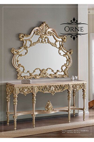 Dekordelisi Antik Avantgarde Luxury Mobilya Orne Dresuar & Ayna Poliğretan Do...
